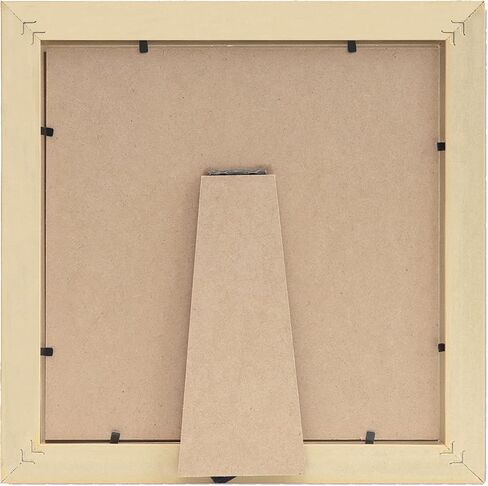 Ebherys 9.5x9.5 Embroidery Frame in Black - Displays Hand Embroidery works7.5x7.5 with Cardbord - Composite Wood, Metal Tabs, Table Top Easel SquareShape,No Glass (Black) in Saudi Arabia