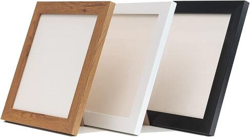 Ebherys 9.5x9.5 Embroidery Frame in Black - Displays Hand Embroidery works7.5x7.5 with Cardbord - Composite Wood, Metal Tabs, Table Top Easel SquareShape,No Glass (Black) in Saudi Arabia