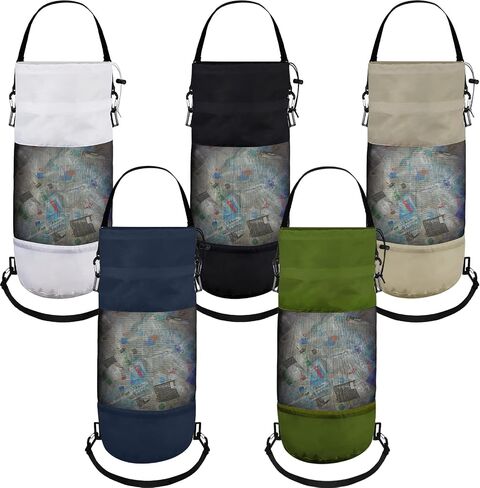 5 Pack Portable Boat Trash Bag Mesh Boat Trash Can Reusable Boat Storage Boat Garbage Container Pontoon Boat Accessories Gifts for Men Women Marine Kayak Sandbar RV Fishing Camping Boating, 5 Colors in Saudi Arabia
