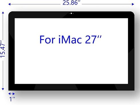 Front Glass Bezel Protective Glass Screen Cover for iMac 20 Inch A1224 iMac Accessories Year 2008 2009 922-8212 922-8848 922-8514 in Saudi Arabia