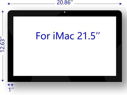 Front Glass Bezel Protective Glass Screen Cover for iMac 20 Inch A1224 iMac Accessories Year 2008 2009 922-8212 922-8848 922-8514 in Saudi Arabia