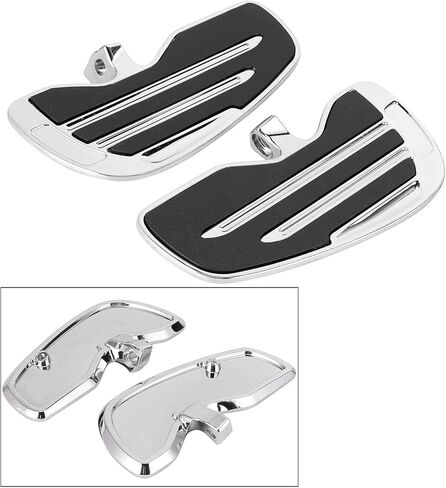 Aramox دراجة نارية Footpeg، ألواح أرضية للراكب الأمامي من الألومنيوم أوتاد القدم مجموعة ملحقات لوحة القدم تناسب الكشافة الهندية / الستين / بوبر 2015 (أسود) in Kuwait