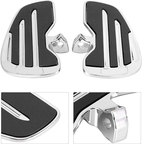 Aramox دراجة نارية Footpeg، ألواح أرضية للراكب الأمامي من الألومنيوم أوتاد القدم مجموعة ملحقات لوحة القدم تناسب الكشافة الهندية / الستين / بوبر 2015 (أسود) in Kuwait