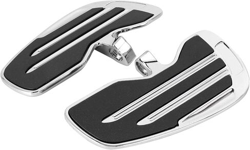 Aramox دراجة نارية Footpeg، ألواح أرضية للراكب الأمامي من الألومنيوم أوتاد القدم مجموعة ملحقات لوحة القدم تناسب الكشافة الهندية / الستين / بوبر 2015 (أسود) in Kuwait