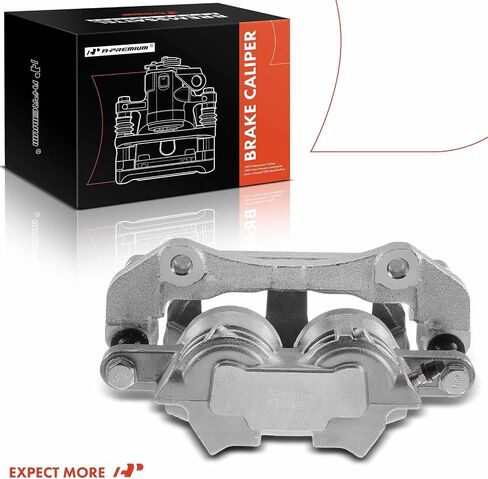 مجموعة فرجار قرص الفرامل الممتازة مع دعامة متوافقة مع موديلات مختارة من Ford وMercury - Five Hundred, Freestyle, Montego, 2005 2006 2007, 3.0L - جانب السائق الأيسر الأمامي in Kuwait