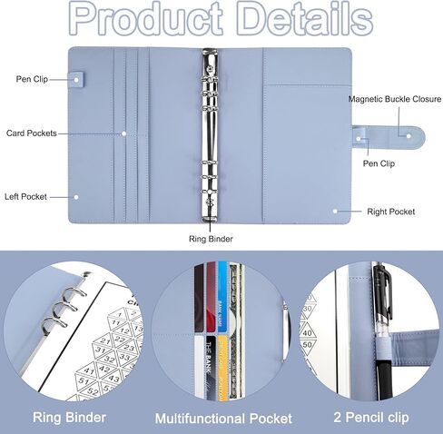 NateBur 100 Envelopes Money Saving Challenge,A5 Money Saving Binder with Cash Envelopes,Savings Challenges Book to Save $5,050 in Saudi Arabia