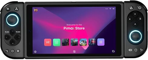 وحدة تحكم ألعاب محمولة Pimax Portal مع شاشة 4K 120 هرتز، وحدة تحكم ألعاب لنظام Android، ألعاب فيديو ريترو، ألعاب سحابية، محاكي محمول، 8G+256G، أسود in Kuwait