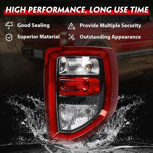 DKMGHT Left Tail Light Assembly Fit for Ford Bronco Sport 2020-2023, Taillight w/Bulb for Ford Bronco Sport Accessories, OE Factory Style Halogen/LED Model Tail Lamps Replacement Part (Driver Side) in Saudi Arabia