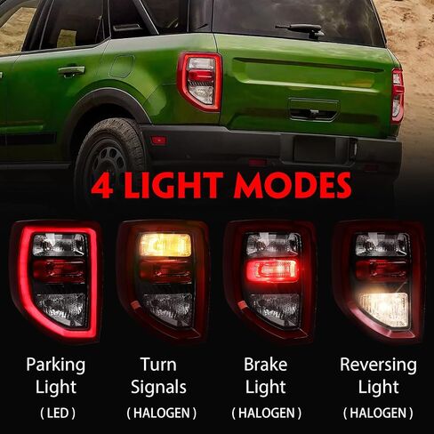 DKMGHT Left Tail Light Assembly Fit for Ford Bronco Sport 2020-2023, Taillight w/Bulb for Ford Bronco Sport Accessories, OE Factory Style Halogen/LED Model Tail Lamps Replacement Part (Driver Side) in Saudi Arabia