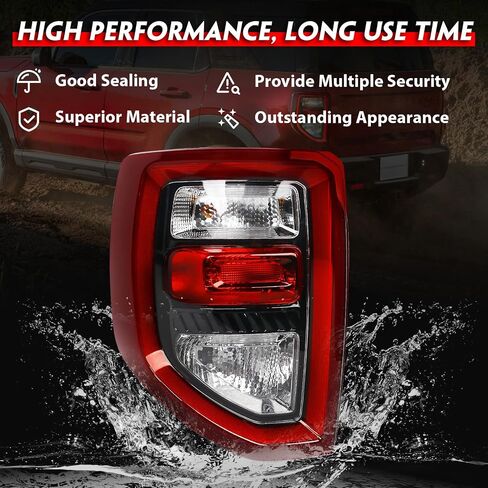 DKMGHT Left Tail Light Assembly Fit for Ford Bronco Sport 2020-2023, Taillight w/Bulb for Ford Bronco Sport Accessories, OE Factory Style Halogen/LED Model Tail Lamps Replacement Part (Driver Side) in Saudi Arabia