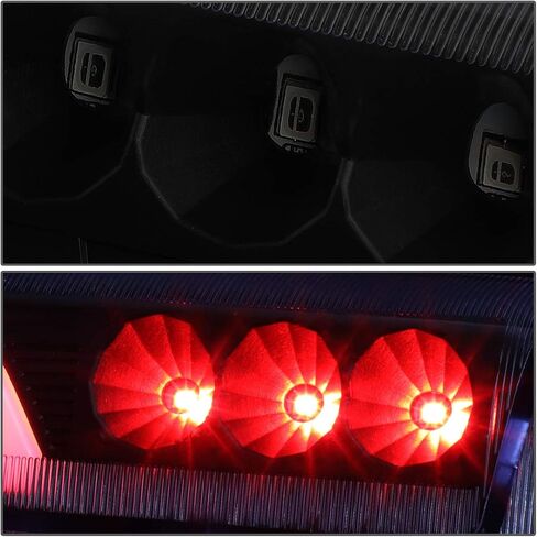 DNA MOTORING 3BL-GMCD00-3D-LED-BK-SM غطاء أسود ثلاثي الأبعاد LED ضوء الفرامل الذيل الثالث [متوافق مع 00-06 Suburban 1500 2500 / Tahoe / 00-06 Yukon & XL 1500 2500] in Kuwait