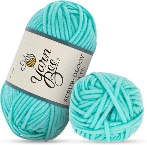 Hobby Lobby Yarn Bee Bulky Yarn for Crocheting & Knitting – Soft Yarn Skein – 79 Yards of 100% Nylon Yarn for Crocheting Blankets, Hats, & More – DIY Handcrafting Accessories, Aqua, 1671510 in Saudi Arabia