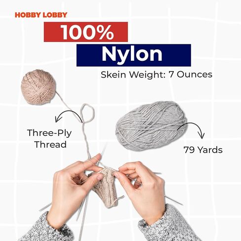 Hobby Lobby Yarn Bee Bulky Yarn for Crocheting & Knitting – Soft Yarn Skein – 79 Yards of 100% Nylon Yarn for Crocheting Blankets, Hats, & More – DIY Handcrafting Accessories, Aqua, 1671510 in Saudi Arabia