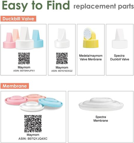 Maymom MyFit Flange Set 17mm Small Shield Tube Valve Base Connector Compatible with Medela New Pump in Style Maxflow Breast Pump Not Original Medela Pump Parts Replace Medela PersonalFit Flex in Saudi Arabia