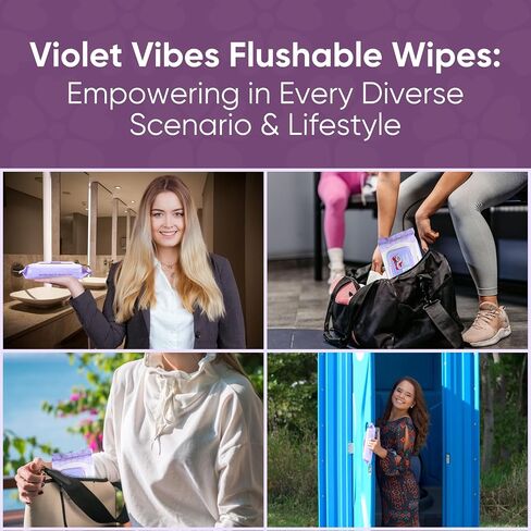 Flushable Wipes for Women - Coconut Rose, 400 Count, Plant Based, Gentle on Sensitive Skin in Saudi Arabia