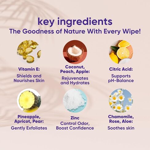 Flushable Wipes for Women - Coconut Rose, 400 Count, Plant Based, Gentle on Sensitive Skin in Saudi Arabia