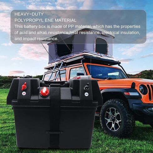 AMOMDPOWER 12V-24V صندوق بطارية ذكي متعدد الوظائف، نظام كهربائي للتخييم شديد التحمل، صناديق التحكم في البطارية، صندوق الطائر لقارب المقطورة، السيارة البحرية RV الشمسية (بدون بطارية) in Kuwait