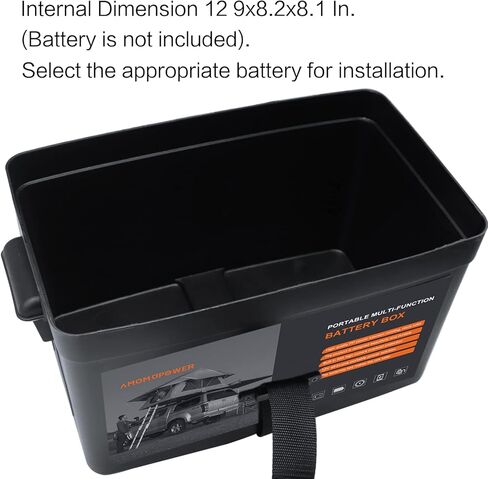 AMOMDPOWER 12V-24V صندوق بطارية ذكي متعدد الوظائف، نظام كهربائي للتخييم شديد التحمل، صناديق التحكم في البطارية، صندوق الطائر لقارب المقطورة، السيارة البحرية RV الشمسية (بدون بطارية) in Kuwait