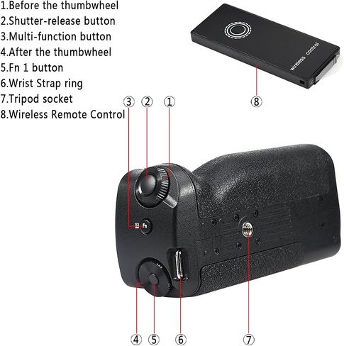 DSTE Replacement for Pro IR Remote Control DMW-BGG1 Vertical Battery Grip + 2X DMW-BLC12 + Dual USB Charger Compatible Panasonic Lumix DMC-G80 DMC-G85 G80 G85 Digital Camera in Saudi Arabia