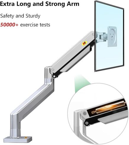NB North Bayou Dual Monitor Arm Ultra Wide Full Motion Swivel Monitor Mount with Gas Spring for 22''-32'' Monitors with Load Capacity from 4.4 to 33lbs for Each Arm Monitor Stand G32-S in Kuwait