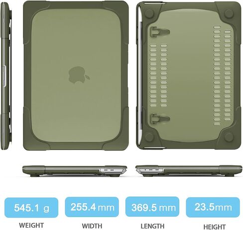 Mektron for MacBook Pro 16 Case A2141, Heavy Duty Shockproof Hard Shell Cover for MacBook Pro 16 inch 2020 2019 Release, Sky Blue in Saudi Arabia