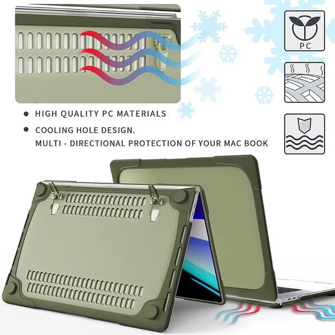 Mektron for MacBook Pro 16 Case A2141, Heavy Duty Shockproof Hard Shell Cover for MacBook Pro 16 inch 2020 2019 Release, Sky Blue in Saudi Arabia