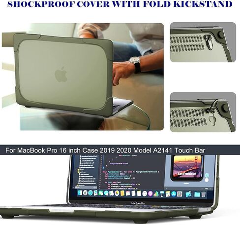 Mektron for MacBook Pro 16 Case A2141, Heavy Duty Shockproof Hard Shell Cover for MacBook Pro 16 inch 2020 2019 Release, Sky Blue in Saudi Arabia
