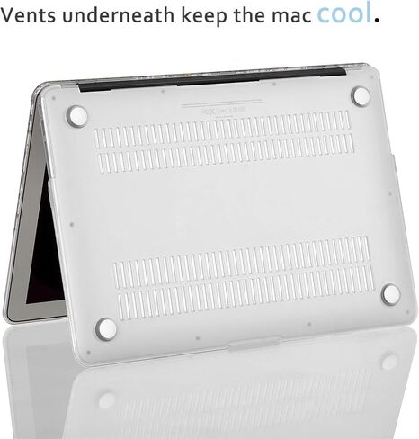 Case for MacBook Pro 13 inch M2 M1 A2338 A2289 A2251 A2159 A1989 A1706 2023-2016 Release, 3D Effect Matte Clear See Through Hard Cover&Keyboard Cover Compatible Pro 13.3 Touch ID, Great Wave in Saudi Arabia