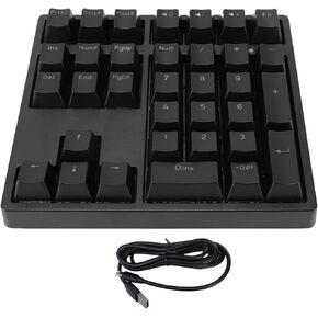 Number Pad, Mechanical USB Wired Numeric Keypa,Wired Mechanical Number Pad, 34 Keys USB C Numeric Keypad with RGB Backlit Blue Switch for Laptop Desktop PC (Black) in Kuwait