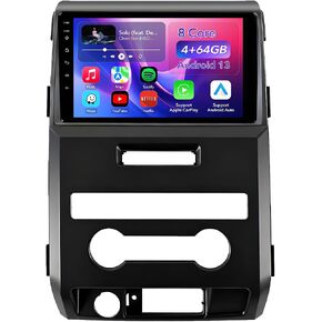 64GB Car Radio Stereo Upgrade for Ford F150 2009 2010 2011 2012, Plug and Play 9'' Android 13 Head Unit with Wireless Carplay/Android Auto/1080P Backup Camera/AM FM Radio in Kuwait
