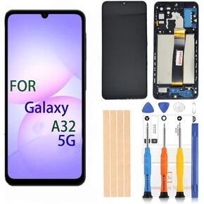 OEM 6.5 inch LCD Digitizer for Samsung Galaxy A32 5G Screen Replacement A326u S326dl A326a Touch Display, Full HD Digitizer Assembl with Protective Film（ Not for A32 4G in Kuwait