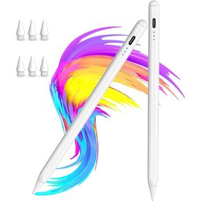 【2Pack】Stylus Pen for Apple iPad 2018-2026 A16 11/10/9/8/7/6,iPad Mini A17 Pro/6/5,iPad Air M4/M3/M2 11"/13"/5/4,iPad Pro M5/M4 13"/12.9"/11" USB-C Fast Charging Pencil,Pixel-Perfect Tilt Sensitivity in Kuwait