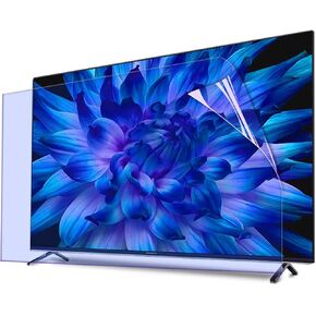 Blue Light Blocking Screen Protector Easy to Assemble Anti-Scratch Anti-Fingerprint Anti-Greasy TV Screen Protector Relieve Eye Fatigue Prevent Myopia (Matte Version 50 inch 1095 * 616mm) in Kuwait