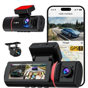 Dual Dash Cam Front and Inside, 1080P Dash Camera for Cars with 32G Card in Kuwait