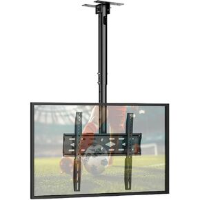 TV Ceiling Mount for 26-68 inch Flat Screen Fits Most LCD LED OLED TVs Monitor Pole Mount up to 99lbs Max VESA 400x400mm Hanging TV Mount Adjustable Ceiling Television Bracket in Kuwait