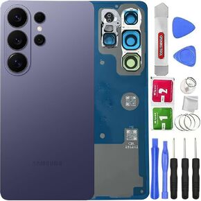 Galaxy S26 Ultra Back Glass Cover Replacement for Samsung Galaxy S26 Ultra All Versions,Waterproof Housing Door with Camera Glass Lens and Tape Parts +Tools (Violet) in Saudi Arabia