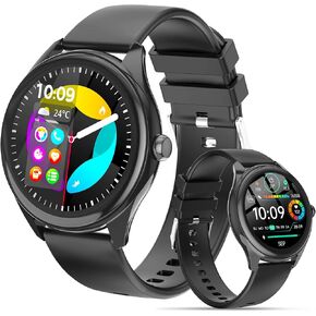 Smart Watch for Men, 1.39" HD Touchscreen Smartwatch with 120 Sports Modes, AI Voice Assistant, Heart Rate/Sleep Monitor, Bluetooth Call & Music Control Fitness Watch for iPhone/Android (Black) in Kuwait