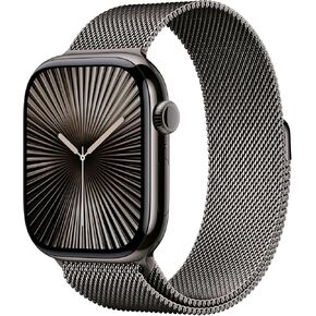 Apple Watch Series 10 [GPS + Cellular, 46mm] - Slate Titanium Case with Slate Milanese Loop, M/L, M/L (Renewed) in Kuwait