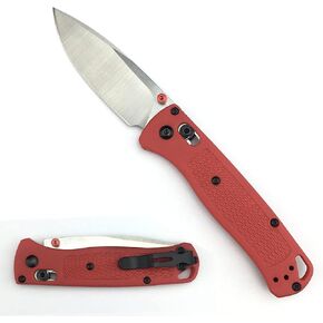 HUAAO Thumb Open Knife with 3'' 8Cr13MoV Blade, Satin Finish, Drop Point, Blue Glass Reinforced Nylon Grivory Handle, EDC Folding Pocket Knife with Belt Clip for Camping in Kuwait