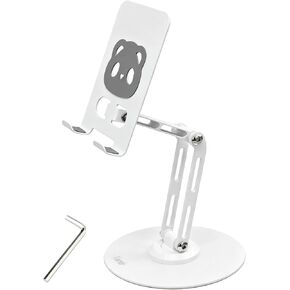 All-Metal 360° Rotating Desk Phone Stand for 4-8" Phones & iPad in Saudi Arabia