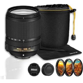 Nikon AF-S 18-140mm VR Lens | DX Format Zoom for DSLR Photography Bundle in Kuwait