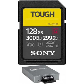 Sony Tough-G 128GB SDXC UHS-II V90 Memory Card with USB-C 3.2 Gen 2 CFexpress Type A & SD UHS-II Card Reader in Kuwait