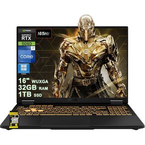 ASUS TUF Gaming F16 Laptop 16" WUXGA IPS 165Hz (100% sRGB, GSYNC) Intel 16-core i7-14650HX 32GB DDR5 2TB SSD GeForce RTX 5060 (Up to 572 AI TOPS) RGB Backlit Thunderbolt Hi-Res WiFi6E Win11Pro ICP Hub in Kuwait