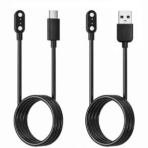 2Pack Smart Watch Charger for VeryFit/VeryFitPro, USB C & USB A Magnetic Charging Cable for IDW13/15/16/17/19/21/23/25/26/28, ID208, GTX20, Letsfit Willful YAMAY SW023 ID205L SW021 ID205U ID205S SW025 in Kuwait