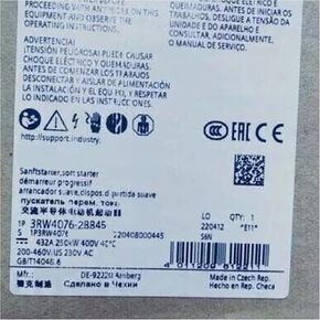 SMOCONE 3RW4076-2BB45 3RW40762BB45 Sealed in Box with One Year Warranty and Fast 3RW4076-2BB45 in Kuwait