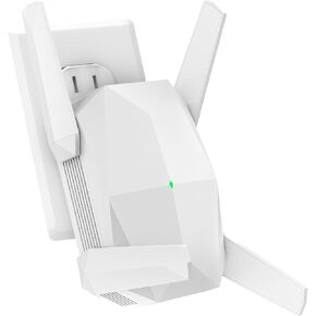 WiFi Extender, 2026 45X WiFi 6 Booster AX3000 (5.8/2.4GHz), 21529 sq.ft Long Range and 155+ Devices, WiFi Extender Signal Booster with Ethernet Port (Pure White) in Kuwait