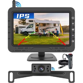 Hikity 4.3 Inch Wireless Backup Camera Monitor Kit with Rear View Camera in Kuwait