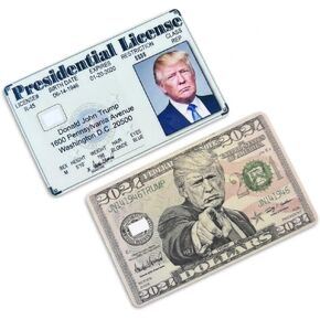 Presidential License + Donald Trump Credit Card Skin Sticker, 4-Pack in Kuwait