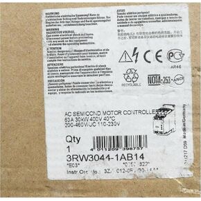 SMOCONE 1 PCS 3RW3044-1AB14 New and Sealed in Box 3RW30441AB14 with Warranty and Fast in Kuwait