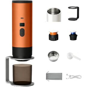 3-in-1 Portable Coffee Maker, 15 Bar Vacuum Espresso Machine, Champagne in Saudi Arabia